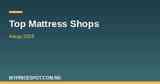 Top mattress shops in Abuja 2026