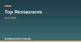 Top restaurants in Ilorin 2026
